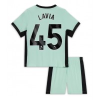 Fotbalové Dres Chelsea Romeo Lavia #45 Dětské Alternativní 2023-24 Krátký Rukáv (+ trenýrky)